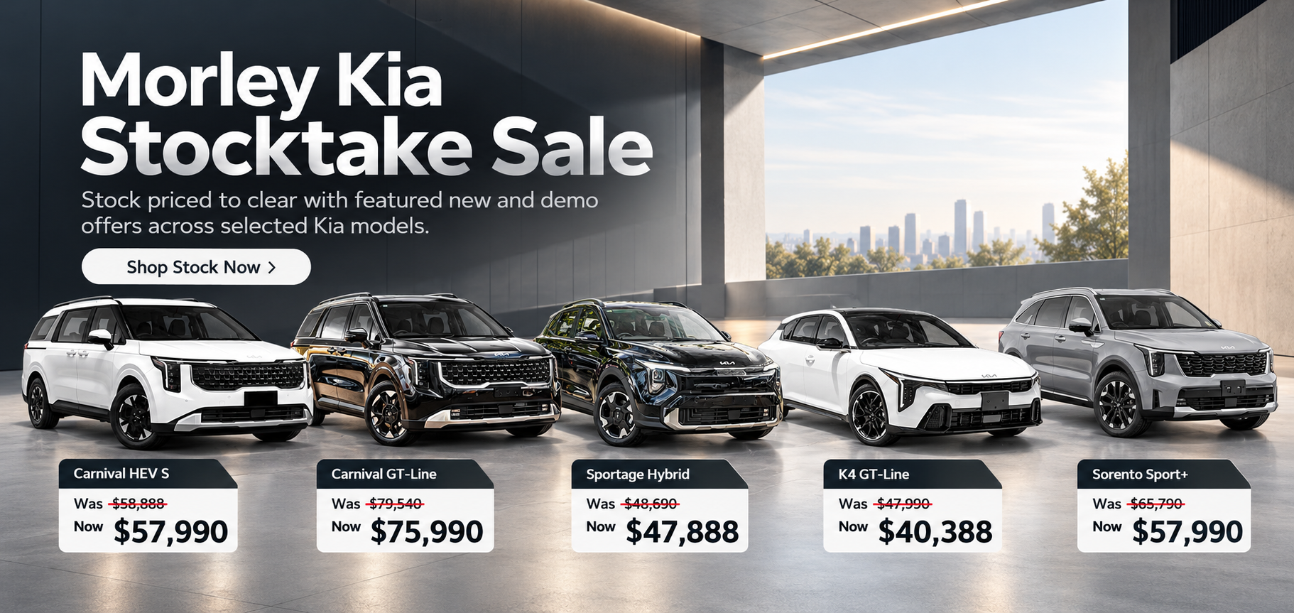Morley Kia Stocktake Sale